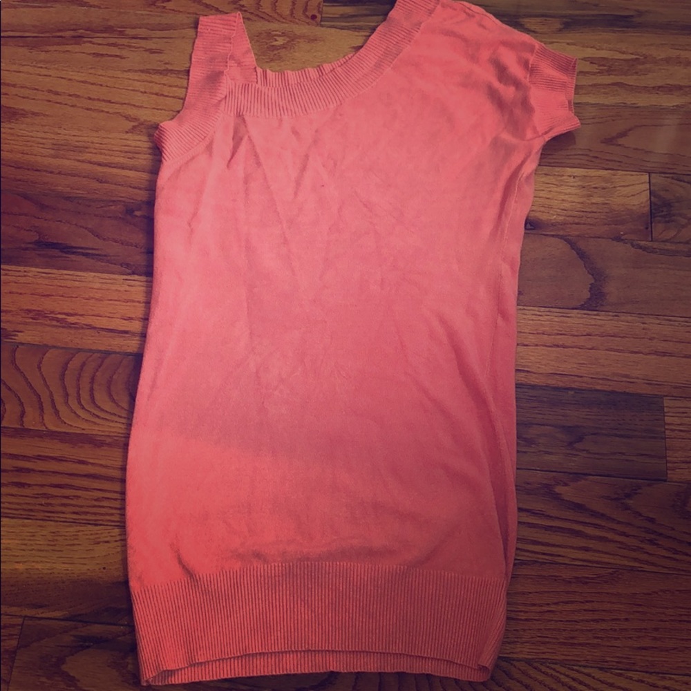 Pink sweater dress